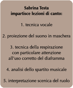 Lezioni di canto
